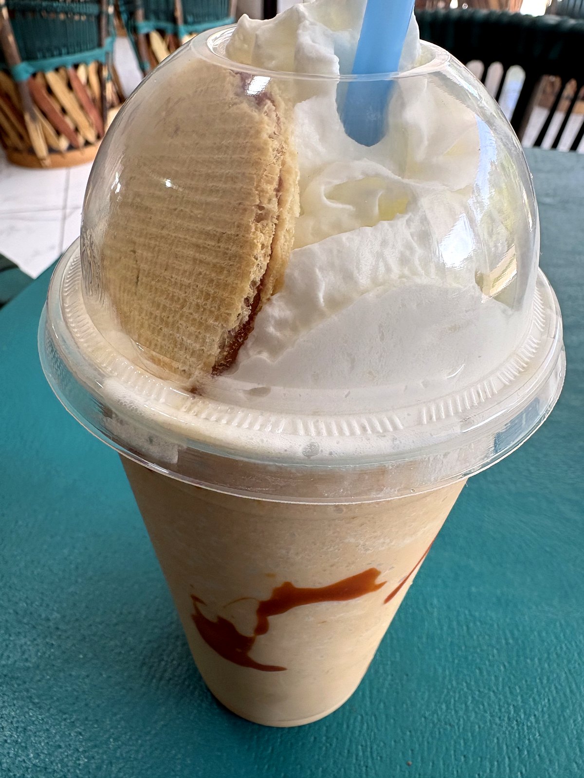 Frappe de cajeta con crema batida — Restaurante Tita